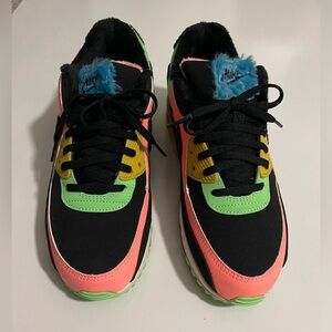 Nike Air Max 90 Premium Fur Multi-Color Atomic Pink